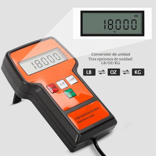 Miniatura 3 de Báscula Electrónica Refrigerante 100kg, Pesadora De Carga De Refrigerante Escala Para Hvac Y Ac, Estuche De Transporte Incluido Apta Para La Carga Y El Reciclaje De R32 Y R454b