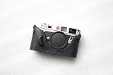 Farbe schwarz. Handgefertigt aus echtem echtem Leder halbe Kamera Tasche Hülle für Leica M6 MP schwarz