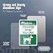 Please Clean Up After Your Pet Yard Sign with DOG Graphic, 40 mil Laminated Rustproof Aluminum, 21.5 inch tall Sign and Stake Kit by SmartSign, USA-Made, 100+ Years of Sign Expertise