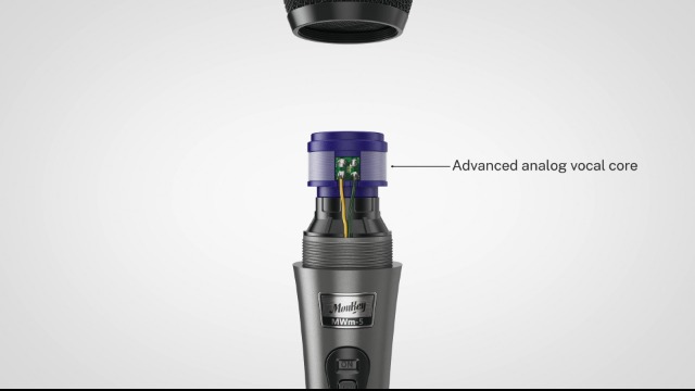 Amazon | Moukey ダイナミックマイク 13ftケーブル付き カラオケ 金属