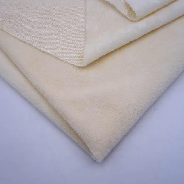 Tkanina o szerokości 160 cm, super miękka pluszowa tkanina dla lalek i miękka tkanina flanelowa do zabawek DIY, sprzedaż na metry