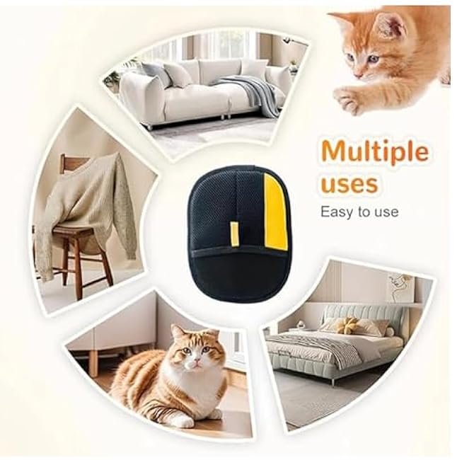 Pet Hair Removal Glove for Cats & Dogs 2025 Newly Upgraded Electrostatic Pet Hair Removal Glove Dog Hair Remover for Couch Reusable Pet Hair Remover Tool for Clothing-oT8mvQk5