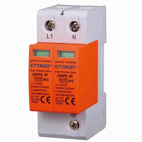 Scaricatore Di Sovratensione 2P T1+T2 275V 8KA 25KA 2 Moduli