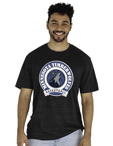 Minnesota Timberwolves NBA Officially Licensed Tri-Blend T-Shirt Black, Large
