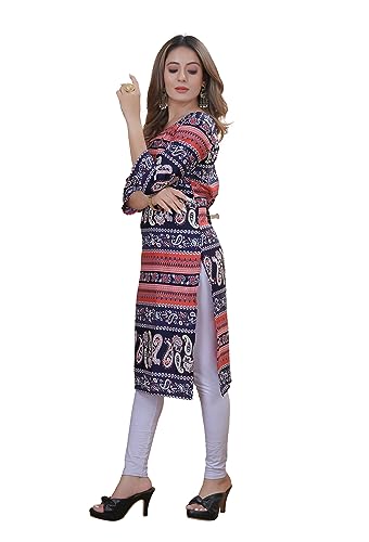 Image of Women's Multicolor Crepe Kurta||Pack of 2 Kurta||Kurta for Women