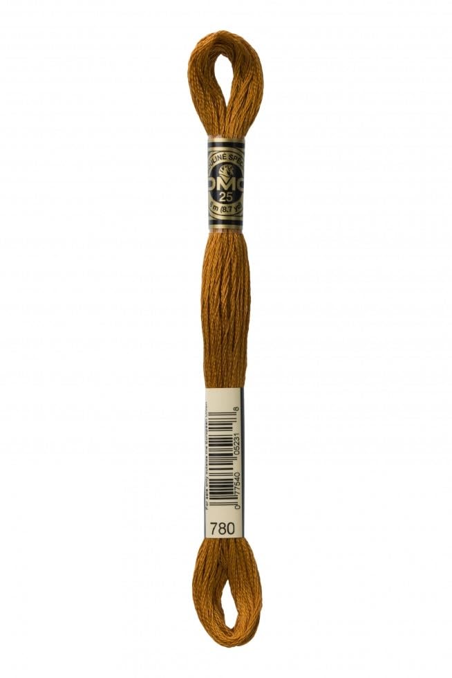 Image of DMC Stranded Cotton Embroidery Thread 780 - per skein