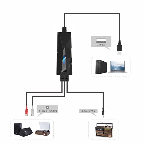 Audio Grabber USB 2.0 convertisseur audio vinyles cassettes Windows Mac - 5