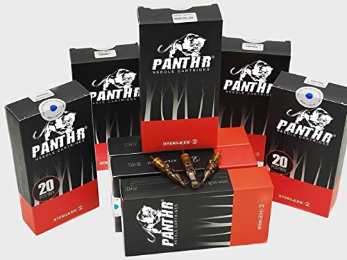PANTHR Tattoo Needle Cartridge Assorted | Round Shaders Tattoo Cartridge Needle | shading needles for tattooing 1207RS (1218RS)