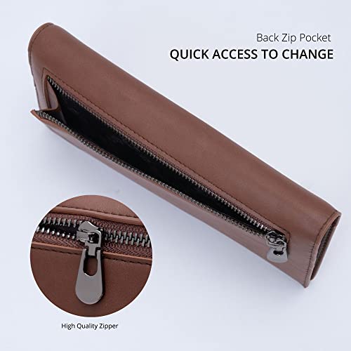 Image of Alldaily Ultra Slim Thin Women Wallet RFID Blocking Credit Card Holder Bifold Long Ladies Billfold (Coffee)