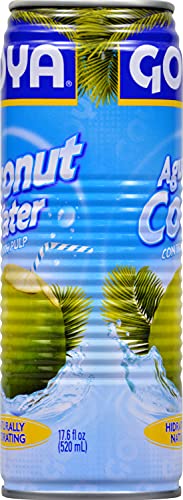 Goya Coconut Water With Pulp, Real Coconut Pieces, 17.6 Ounce #TOP3