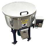 BEILOCKERY 110V Material Mixing Machine 1500W Single Phase Vertical Industrial Plastic Granule Blender Mixer SUS304 Stainless Steel 50kg Color Mixer