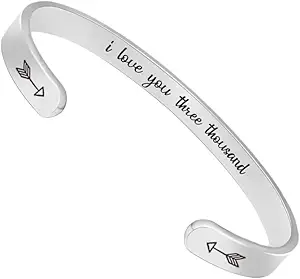 Btysun Bracelets for Women Mothers Day Bracelet Gifts from Daughter Inspirational Gifts for Women Graduation Gifts for Her Motivational Birthday Cuff Bangle Friendship Personalized Mantra Jewelry…