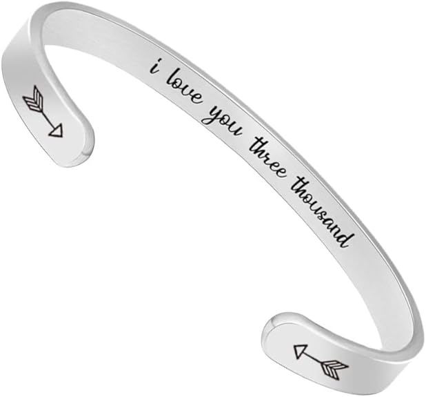 Btysun Bracelets for Women Mothers Day Bracelet Gifts from Daughter Inspirational Gifts for Women Graduation Gifts for Her Motivational Birthday Cuff Bangle Friendship Personalized Mantra Jewelry…