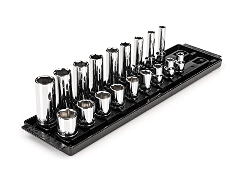 Image of TEKTON 3 /8 Inch Drive 6-Point Socket Set, 18-Piece | SHD91213