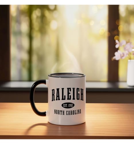 Taza de cerámica vintage Raleigh North Carolina 11oz miniatura 3