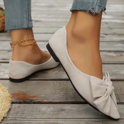 Women's Ballet Flats Comfortable Casual Dressy Shoes,Work Flats Office Shoes Pointed Toe Flats for Women Flat Shoes4