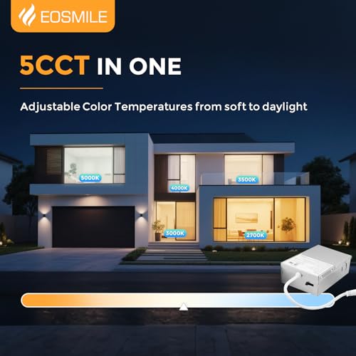 6 Pack Black Recessed Lighting with 4 Inch Night Light, Canless Ultra Thin Wafer Downlight Pot Indoor Exterior Soffit Li - Additional View