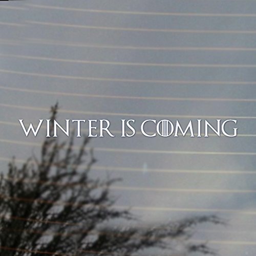 Cosplay & Fan Gear Winter is Coming Fantasy Vinyl Decal (White)