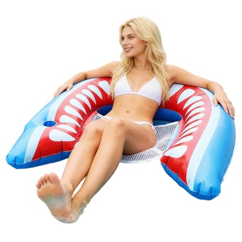 Flotteurs gonflables pour adultes avec porte-gobelet chaise longue pour piscine