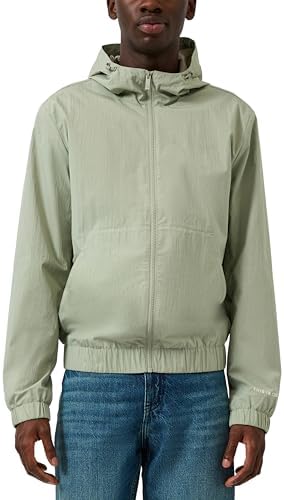 s.Oliver Herren Windbreaker – Kapuze, Relaxed Fit, Kängurutasche