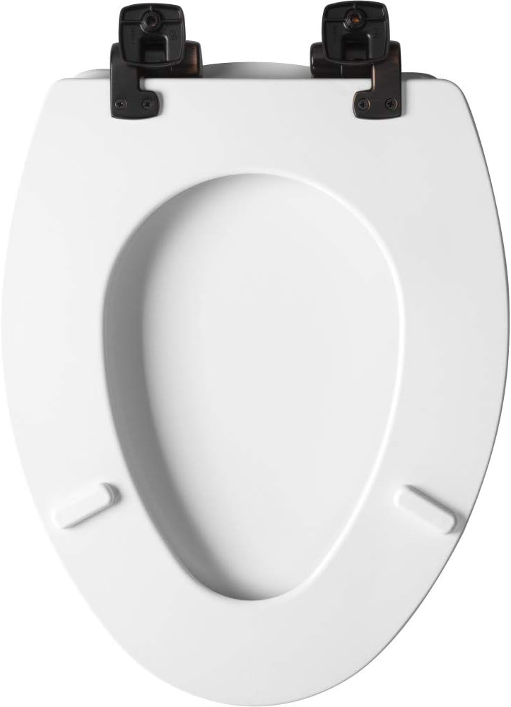 Best Cyber Monday 🔥 Mayfair 130ORSL 000 Chrome Will Slow Close and Never Come Loose Toilet Seat, 1 Pack - ELONGATED, White - Oil Rubbed Bronze Hinges 40% Off Discount Mayfair 130ORSL 000 Chrome Will Slow Close and Never Come Loose Toilet Seat, 1 Pack - ELONGATED, White - Oil Rubbed Bronze Hinges