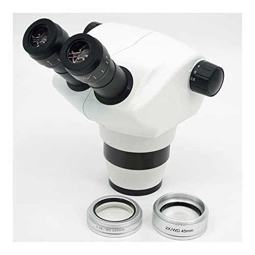 Microscope 8X-50X 4X-100X Binocular Zoom Stereo Microscope Head for Electronics(4X-100X 0.5X 2.0X)