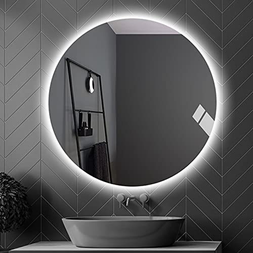 Espejo de baño LED retroiluminado de alta gama con luz bitono regulable 2
