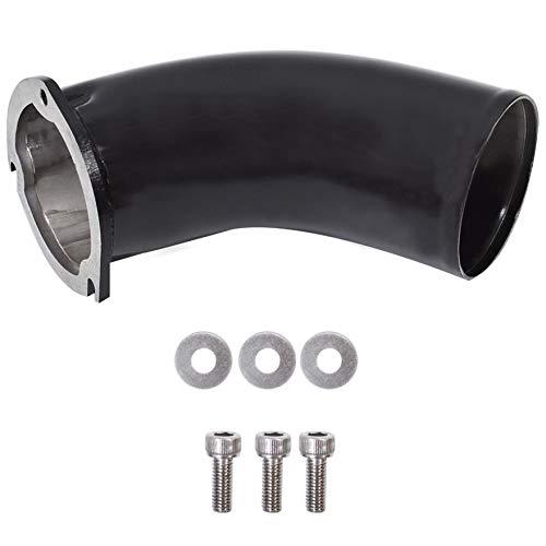 waltyotur 3.5in Turbo Inlet Air Intake Elbow Horn Replacement for GM 6.6L Duramax Diesel LB7 Black