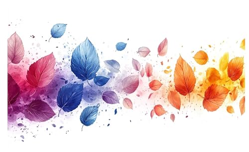 DIY Pintura de Diamante para Adultos Sencillez, 5D Diamond Painting Kit Completo Hojas, Diamond Art Manualidades Adultos, Pintar con Diamantes Punto de Cruz para Decoracion Pared, Regalo 150x60cm A-66
