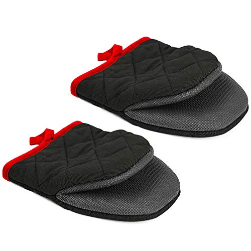 Gifts For Mom,Neoprene Mini Oven Mitts,2Pk- Heat Resistant Kitchen Gloves To Protect Hands, Non-Slip Grip- Ideal Set For Handling Hot Cookware #TOP3