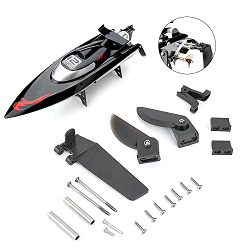 Shanrya RC Boat Parts, Turn Fin Assembly, Plastic + Metal, FT012 Compatible, Kids, Children, Unisex, Safe High-Speed Turning - Image 3