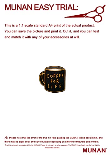 Munan 2 Pc Coffee For Life Funny Patch Embroidered Applique Badge Iron On Sew On Emblem #TOP2