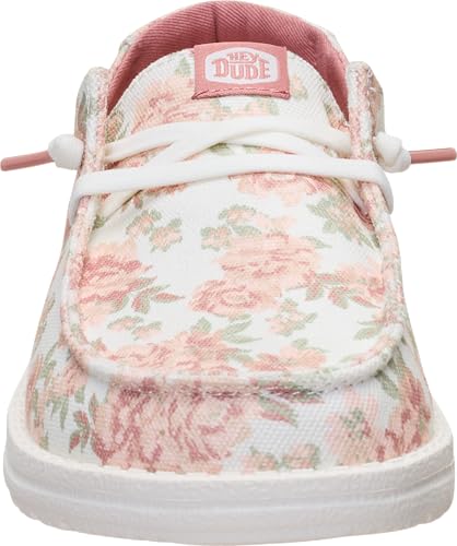 Image of HEYDUDE Women's Wendy Washed Floral Slip On Loafer | Lightweight Casual Shoes | Easy On Travel Ready Style