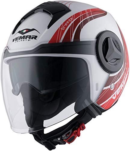 Vemar Casco Jet Breeze Surf S Bianco/Rosso