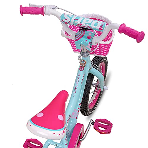 Joystar Paris Bicicleta feminina para crianças de 3 a 9 anos de idade, bicicleta infantil com rodinh