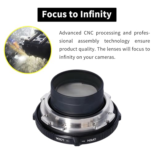 Ficha técnica XPIMAGE Adaptador reductor focal óptico Speedbooster 0.8X compatible con lente Mamiya 645 para cámaras de cine ARRI LPL Mount - Fernando Cortés