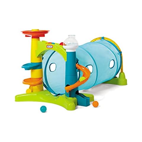 Little Tikes Learn & Play 2-in-1 Activity Tunnel with Ball Drop Game, Windows, Silly Sounds, Music, Accessories, Collapsible for Easy Storage- Gifts for Kids, Toy for Boys Girls Age 1 2 3 Year Olds Cover