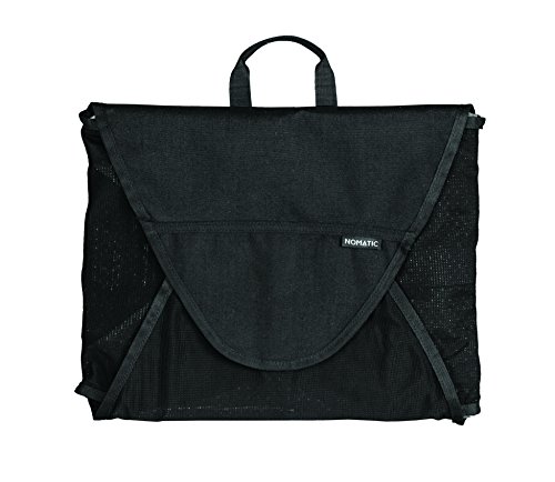 NOMATIC Shirt Organizer - 5-Shirt Organizer - Hanging Travel Organizer with Clothes Folder Folding Board Included (Black)