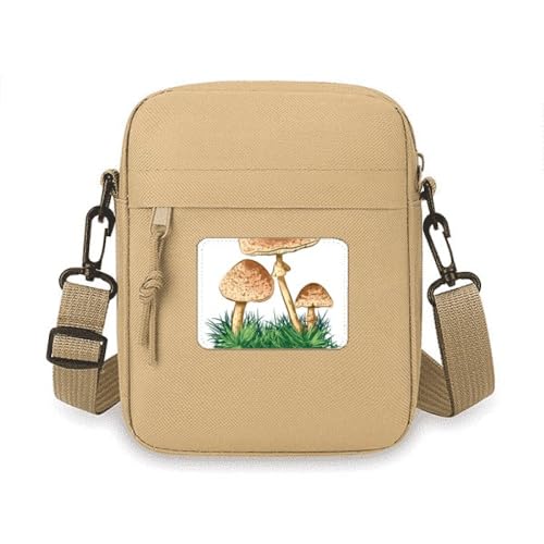 Sac à bandoulière mignon truffe verte aux finitions soignées et illustration exclusive