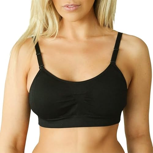 Image of Scoopneck Seamless Bras for Women | Wireless Full Coverage Push Up Womens Sports Bra | One Size /Large