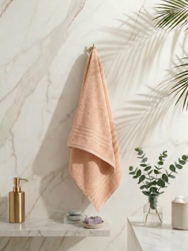 Image of Monte Carlo Essential 100% Cotton Bath Towel | 340 GSM Ultra Lightweight & Quick Dry | Soft Absorbent Large Towel 75x150 cm | Skin Friendly Daily Use Bathroom Towel for Men & Women (Soho) | Chestnut