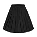 urban GoCo Mujeres Falda Tenis Plisada Cintura Elástica Uniforme Escolar Mini Faldas Negro S