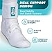 Med Spec ASO Ankle Stabilizer (Medium, White) – Ankle Brace for Sprained Ankle and Peroneal Tendonitis, Orthopedic Ankle Support for Men, Women, Adults, Teens and Kids, Sports Injury Recovery, 264004