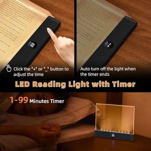 Evita la fatiga visual con luces LED inteligentes para libros recargables 5