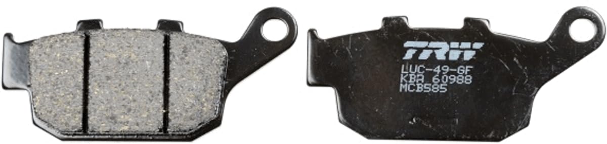 Motorcycle Brake Pads Set Rear MCB585 TRW Allround Organic Genuine Top Quality