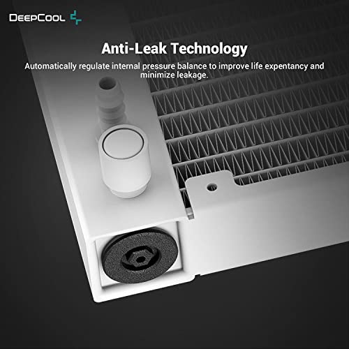 Image of DEEPCOOL CASTLE 240 EX ARGB WH Addressable RGB LED CPU Liquid Cooler I AIO Support Intel LGA2066 /2011-v3 /2011 /1200 /1151 /1150 /1155 /1366 I AMD TRX4 /TR4 /AM4 /AM3+ /AM3 /AM2+ /AM2 /FM2+ /FM2 /FM1