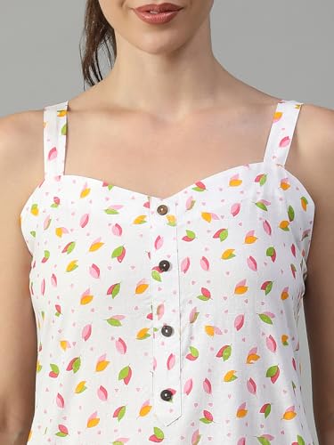 Image of Women Printed Cotton Nighty Nightdress Maxi S /M /L /XL /2XL.