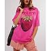 Womens Oversized Vintage Flower Graphic Tees Tops Dupes Y2k California Poppies Aesthetic Baggy T-Shirts Fruit Strawberry Coastal Frees Summer People Clothes Dup ES