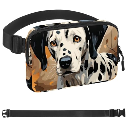 Cangurera cruzada grande Spotted Dog riñonera ajustable multicolor