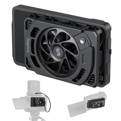 Image of SMALLRIG Cooling Fan for Nikon ZR, Camera External Cooling System with Dual-Speed Modes, Snap-On Design, TEC Cooling Module, Compatible with SmallRig V-Mount Battery Plate - 5874